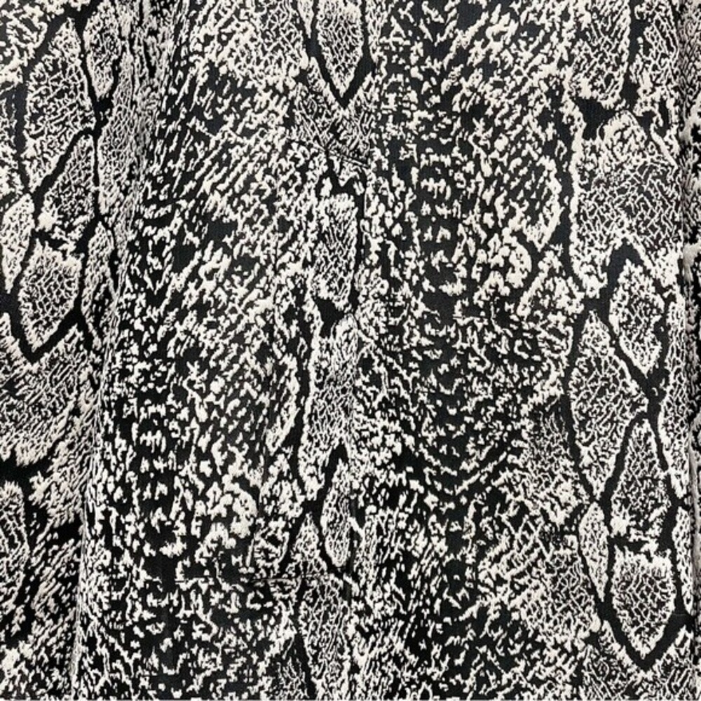 Misook Metallic Snake Reptile Print Open Front To… - image 4